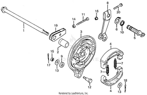 Rear Brake Panel Schematic