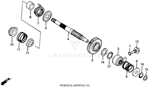Kick Start Spindle 86-93 Schematic