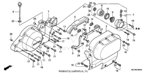 Left Crankcase Cover Schematic