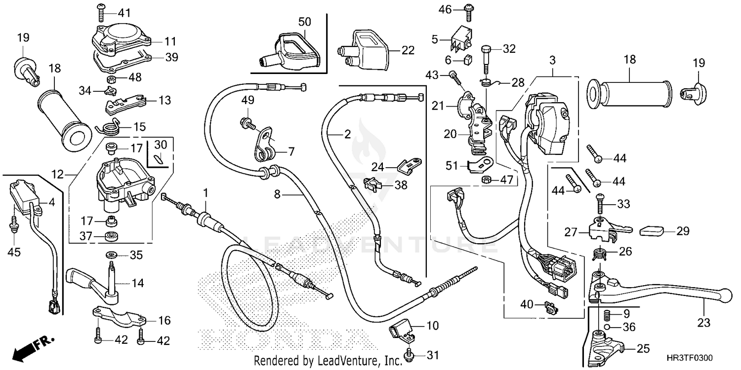 HANDLE LEVER@SWITCH@CABLE