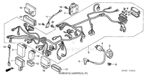 Wire Harness (trx450fe) Schematic