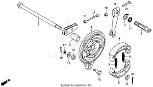 Rear Brake Panel Schematic