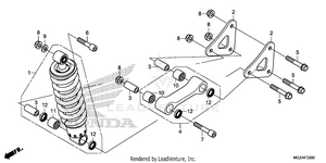 Rear Shock Absorber Schematic