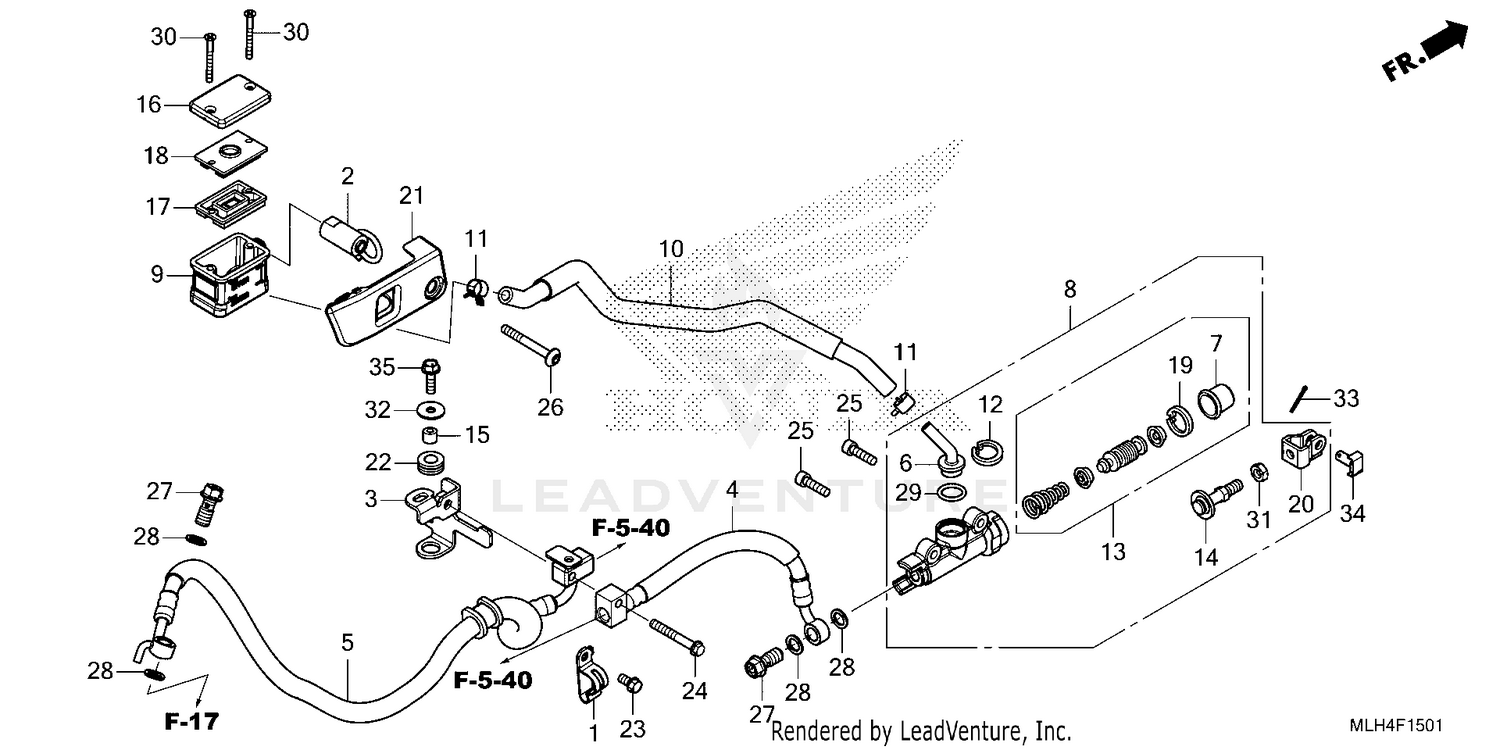 REAR BRAKE MASTER        CYLINDER (2)