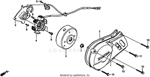 Left Crankcase Cover 93-94 Schematic