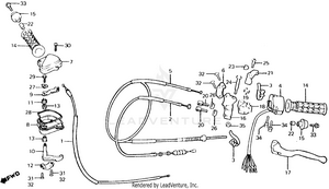 Control Levers + Switches + Cables Schematic