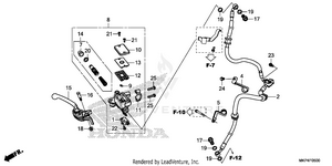 Front Brake Master       Cylinder (1) Schematic