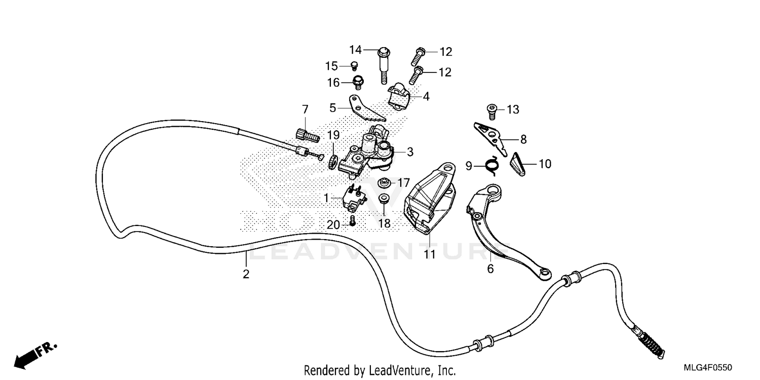 PARKING BRAKE LEVER