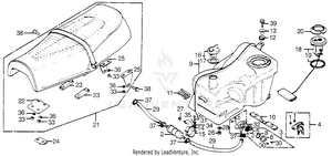 Fuel Tank + Seat Schematic