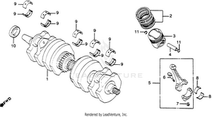 Crankshaft + Piston Schematic