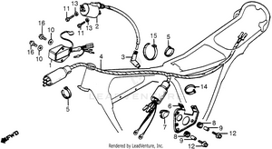 Wire Harness + C.d.i. Unit Schematic