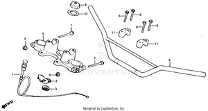 Handlebar + Top Bridge 80-84 Schematic