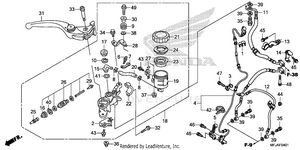 Front Brake Master       Cylinder (cbr600ra) Schematic