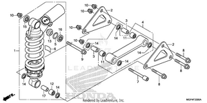 Rear Shock Absorber      (1) Schematic