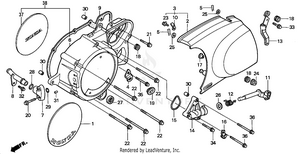 Left Crankcase Cover Schematic