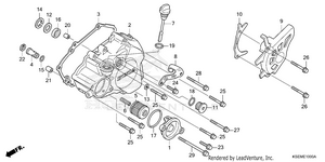 Left Crankcase Cover Schematic