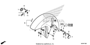 Front Fender Schematic