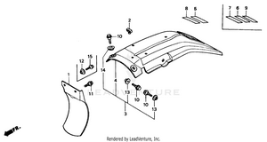 Rear Fender Schematic