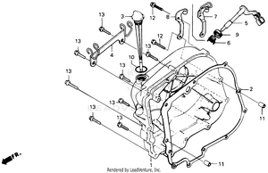 Right Clankcase Cover Schematic