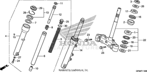 Steering Stem + Front Fork Schematic
