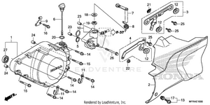Left Crankcase Cover Schematic