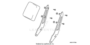 Chrome Backrest Trim Deluxe Schematic
