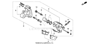Rear Brake Caliper Schematic