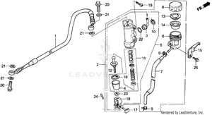 Rear Brake Master Cylinder Schematic