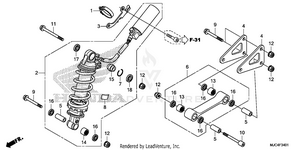 Rear Shock Absorber      (cbr600ra) Schematic