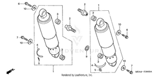 Rear Shock Absorber Schematic