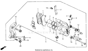 Front Brake Caliper Schematic