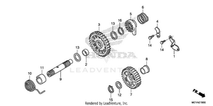 Kick Starter Spindle Schematic