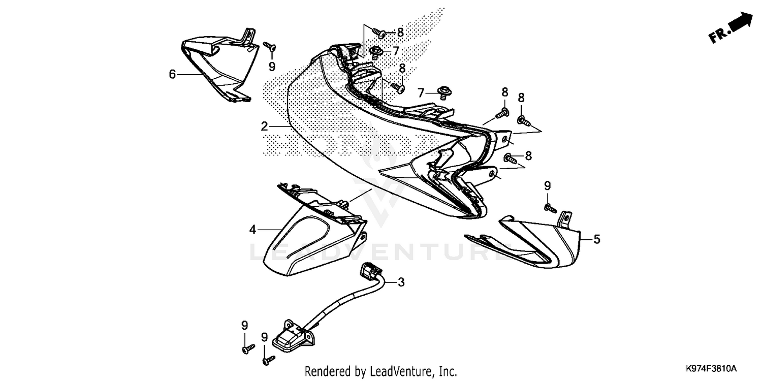 REAR COMBINATION LIGHT   @LICENSE LIGHT