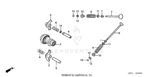 Camshaft + Valve Schematic