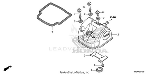 Cylinder Head Cover Schematic