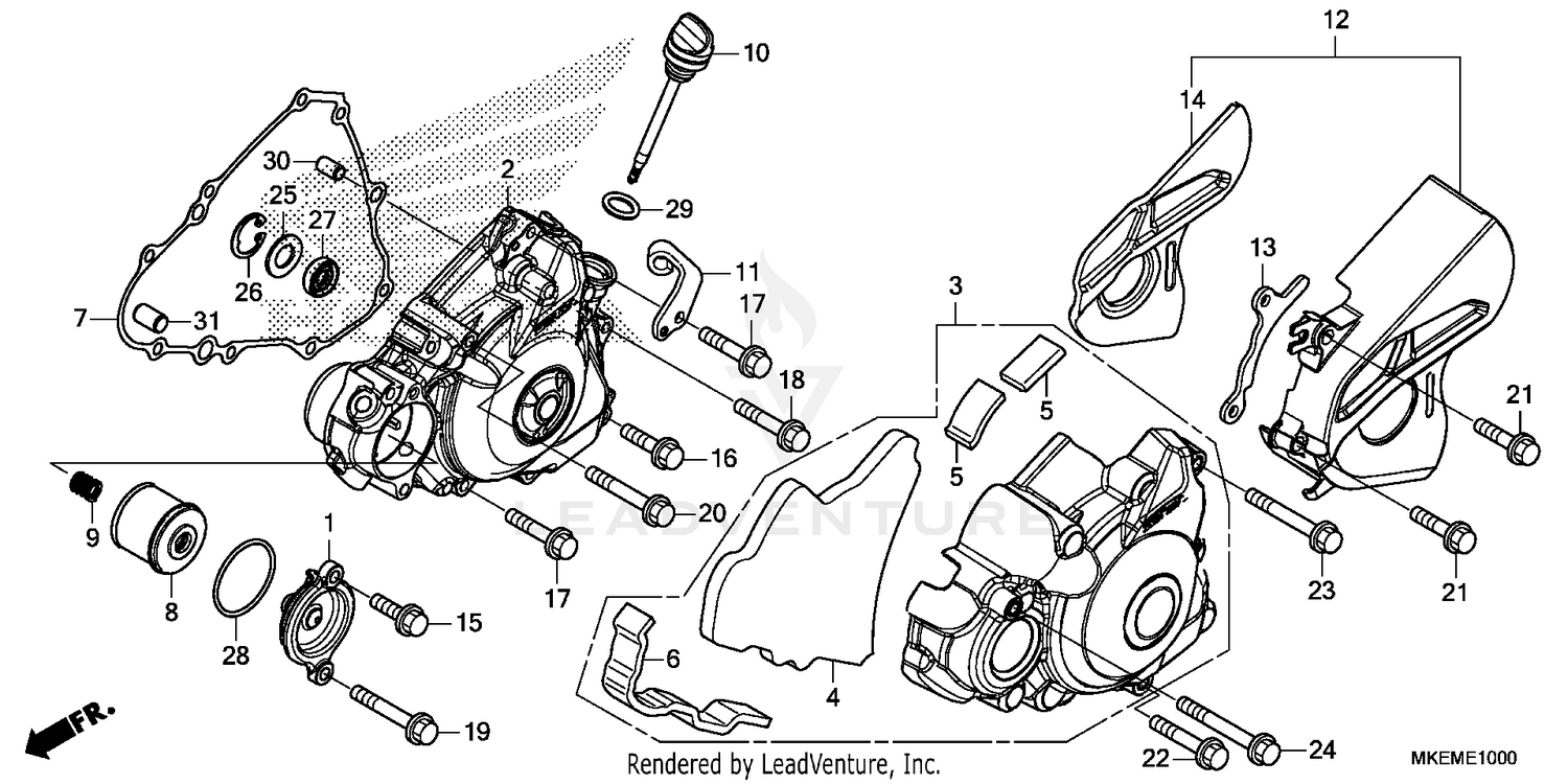 LEFT CRANKCASE COVER
