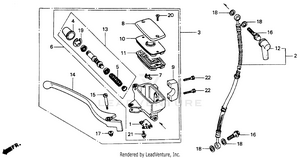 Front Brake Master Cylinder Schematic