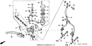 Front Brake Master Cylinder Schematic