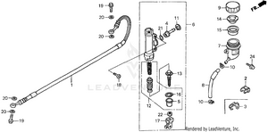 Rear Brake Master Cylinder Schematic