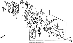 Front Brake Caliper Schematic