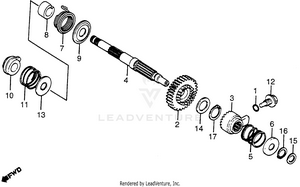 Kick Starter Spindle Schematic