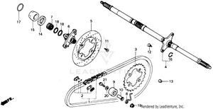 Rear Wheel Axle Schematic