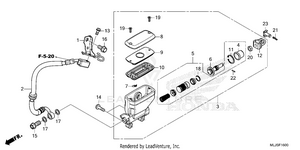 Rear Brake Master        Cylinder Schematic