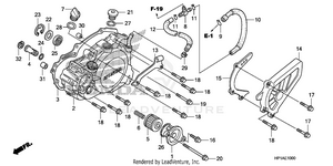 Left Crankcase Cover Schematic
