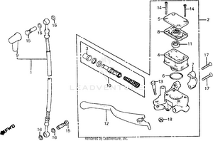 Front Brake Master Cylinder Schematic