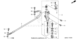 Rear Brake Master Cylinder Schematic