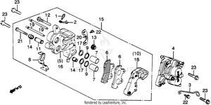 Front Brake Caliper 82 Schematic