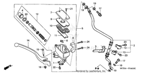 Front Brake Master Cylinder Schematic