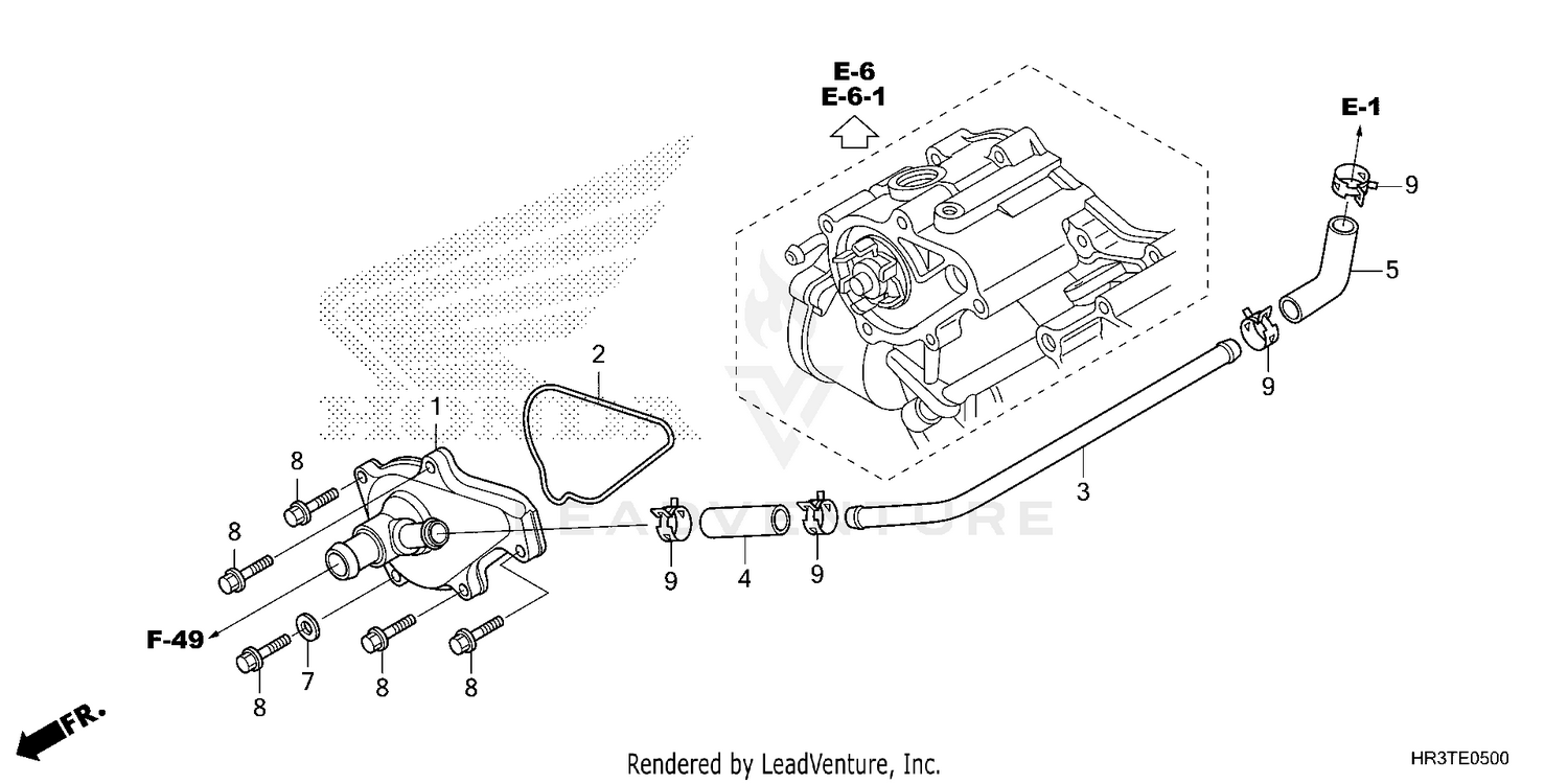 WATER PUMP COVER