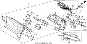 I Speedometer + Tachometer 86-87 Schematic